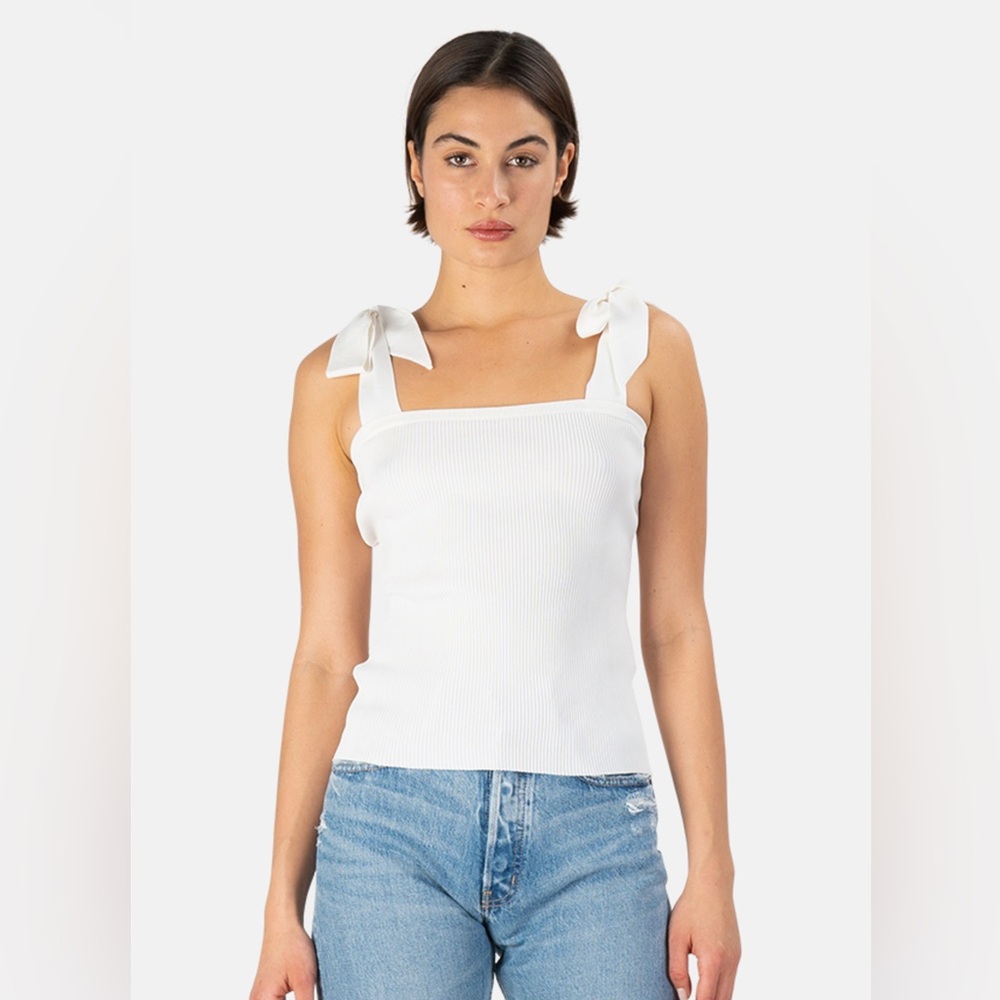 NWT ZIMMERMANN Poppy Square Neck Tie Strap Tank Top - Size 3